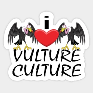 I Heart Vulture Culture Sticker